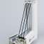 Балконный блок REHAU GENEO 2020x2140 мм (Г+П/О - СП2) 0